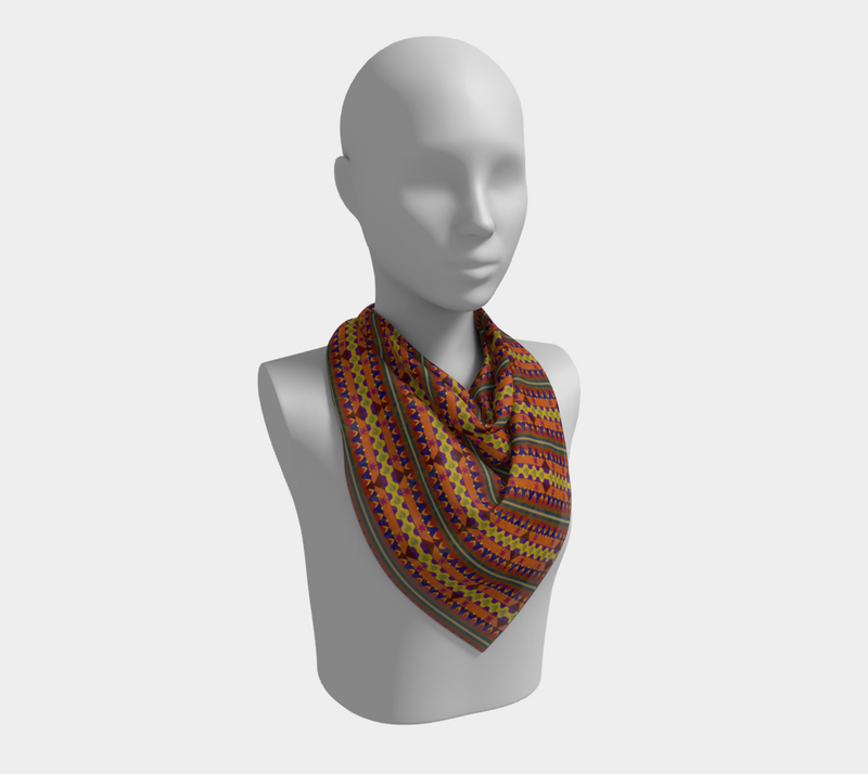 Kujichagulia Square Silk Scarf | Black Self-Determination