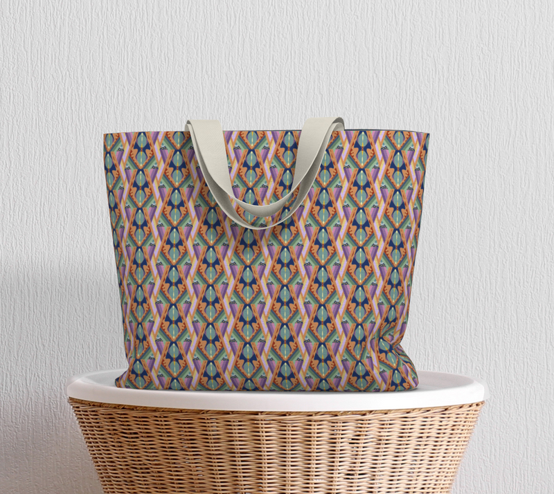 Opening The Worlds Large Tote Bag | Afrocentric Queer Art