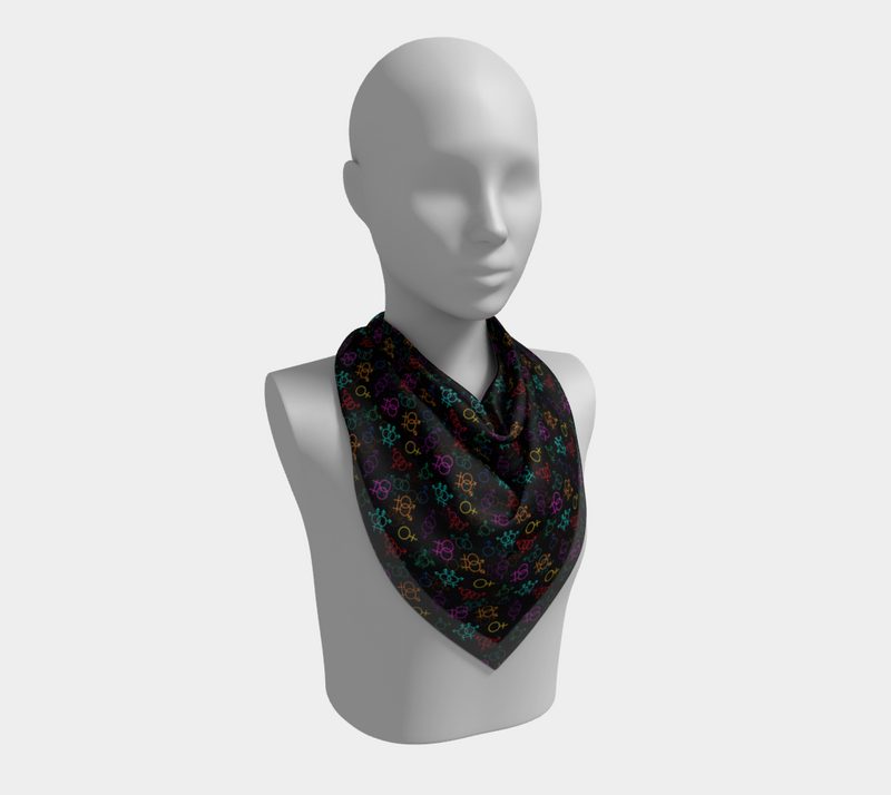 Come As You Are Square Silk Scarf | Queer Art & Black Pride