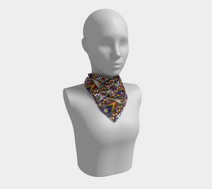 Watermelon Proud Square Scarf | Black Queer Pride
