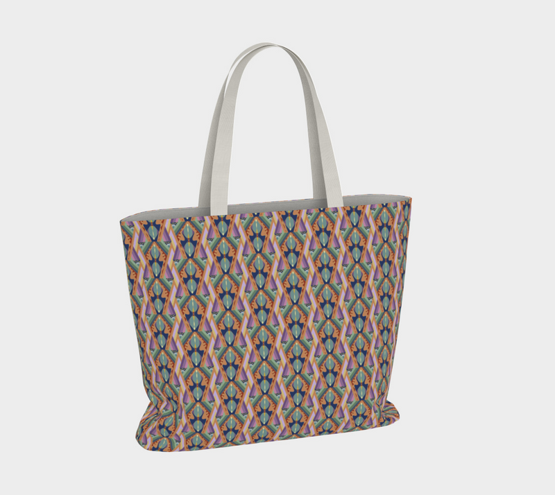 Opening The Worlds Large Tote Bag | Afrocentric Queer Art