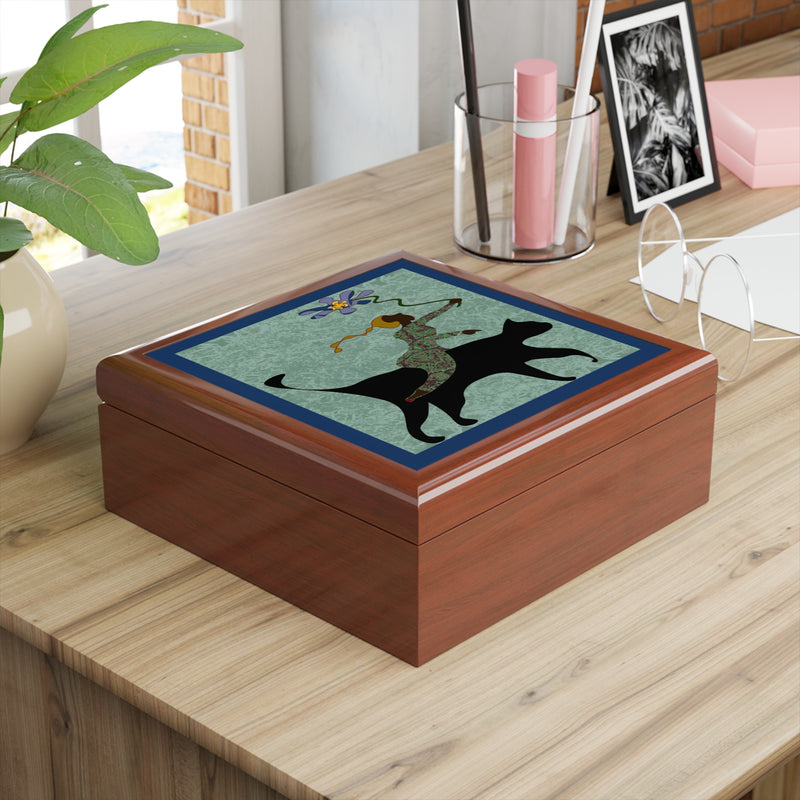 She Gives Jewelry Box | Black Women Empowerment Decor