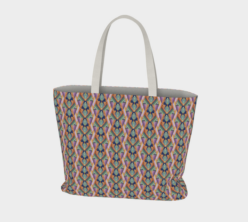 Opening The Worlds Large Tote Bag | Afrocentric Queer Art