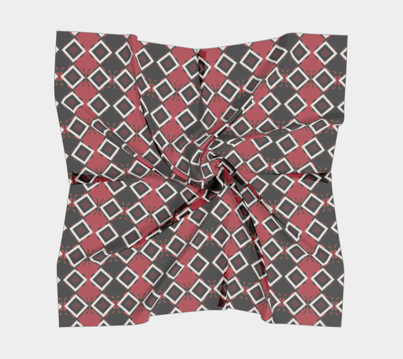 Garabato Pathways Square Silk Scarf | Afrocentric Fashion