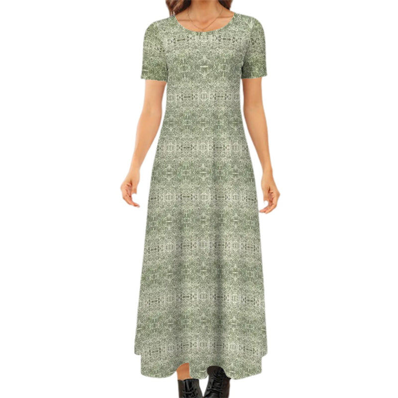 Spanish Moss Short Sleeve Maxi Dress