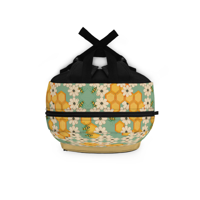 Success's Sweet Sting Backpack — Cute Bee & Daisy Pattern School Bag