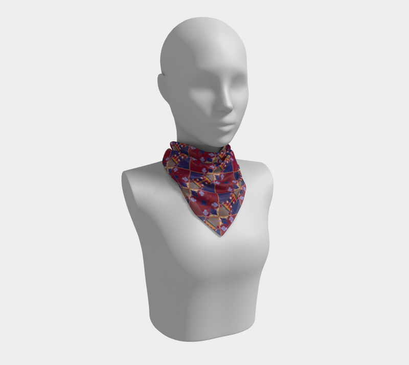 Ujamaa Square Silk Scarf | Afrocentric Fashion & Black Pride