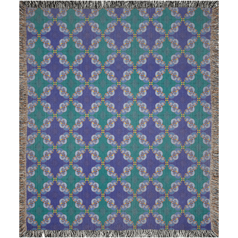 Ibu Agana Pathways Woven Blanket | Afrocentric Home Decor