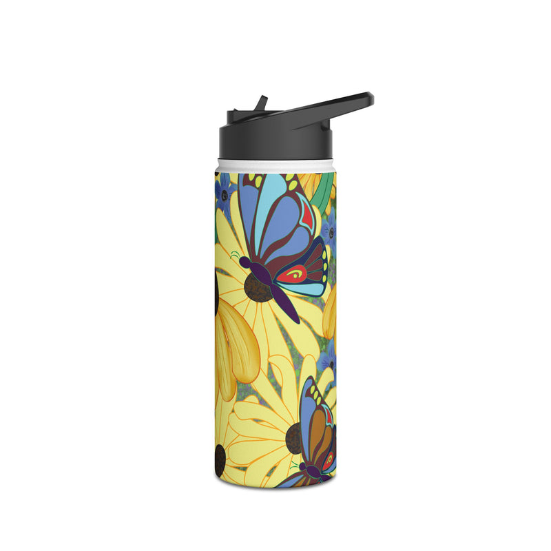 The Susans Party Stainless Steel Slender Water Bottle — Floral Insulated Bottle