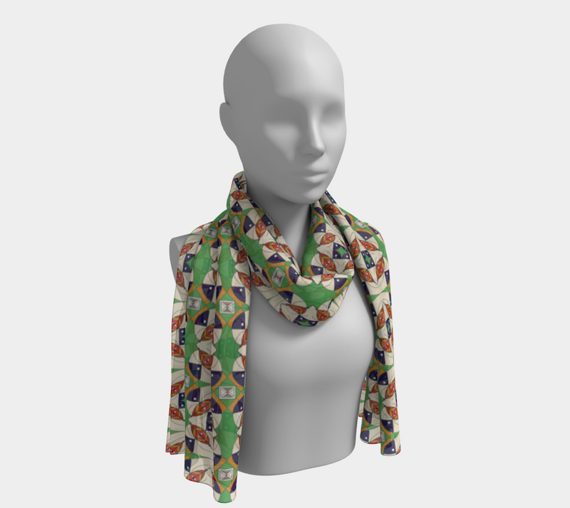 Umoja Silk Scarf | Afrocentric Pride & Queer Art