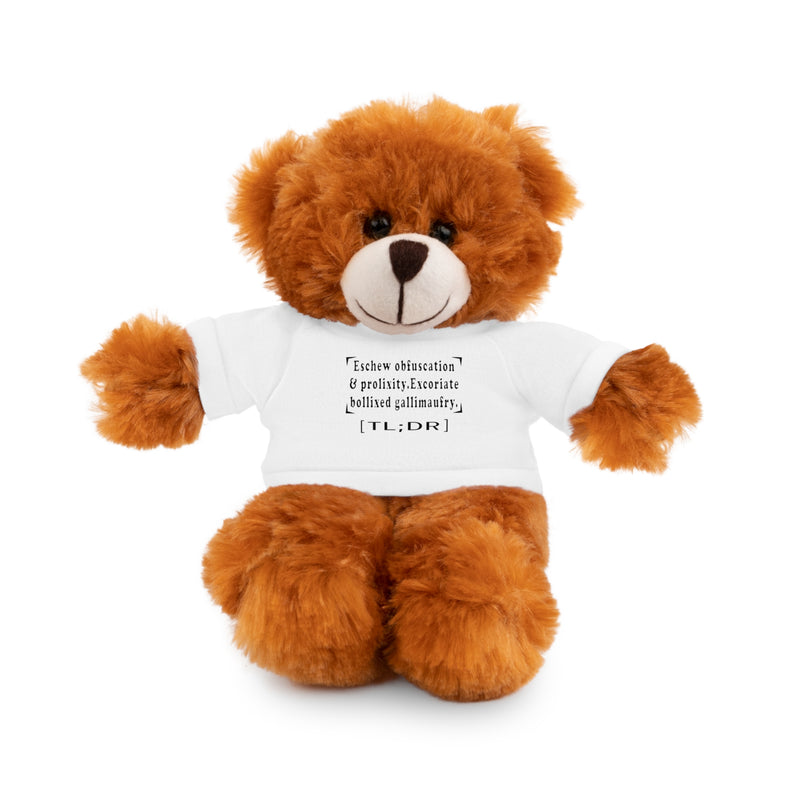 Eschew Obfuscation Stuffed Animal | Queer Affirmation Plushie