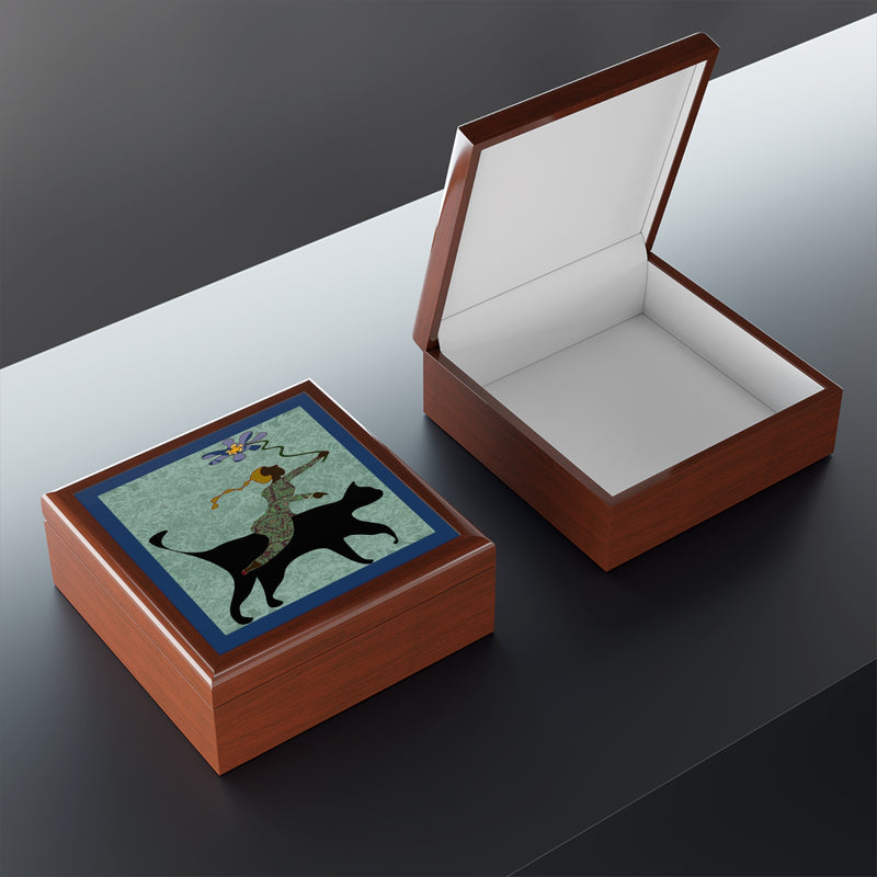 She Gives Jewelry Box | Black Women Empowerment Decor