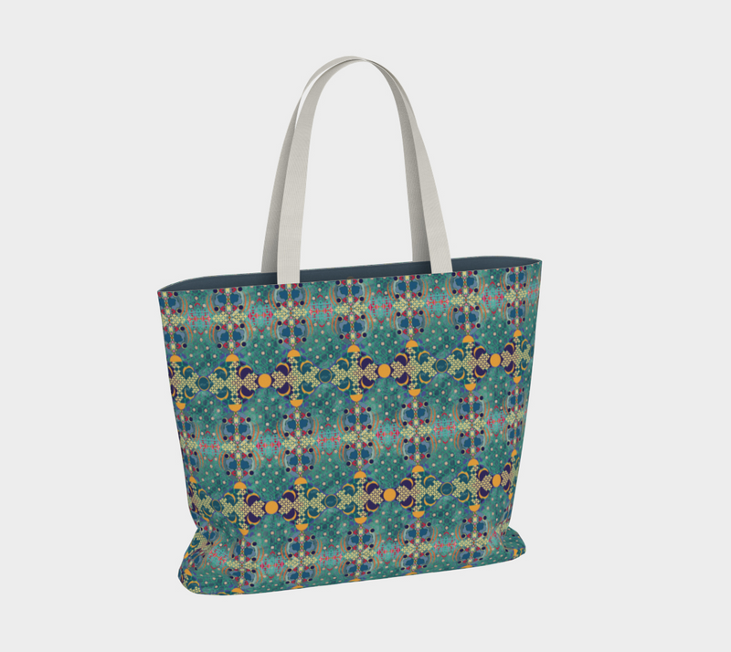 Aqua De Luna Market Tote