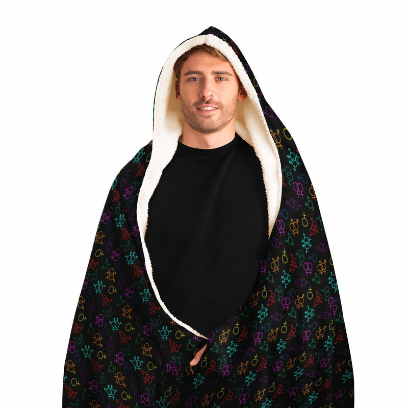Come As You Are Hooded Blanket | Queer Affirmation Decor