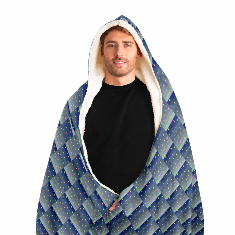 Winter Star Basket Hooded Blanket | Afrocentric Cozy Decor