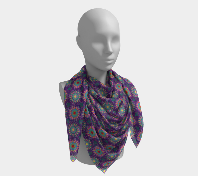 Bonfire Night Square Scarf | Black Queer Art