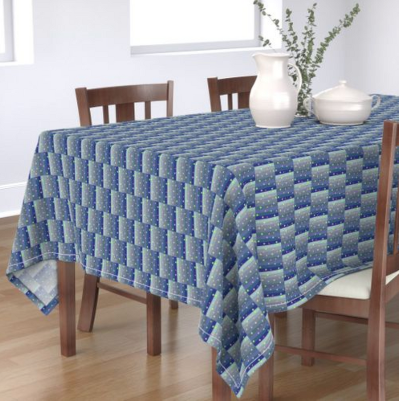 Winter Star Basket Tablecloth | Afrocentric Table Decor
