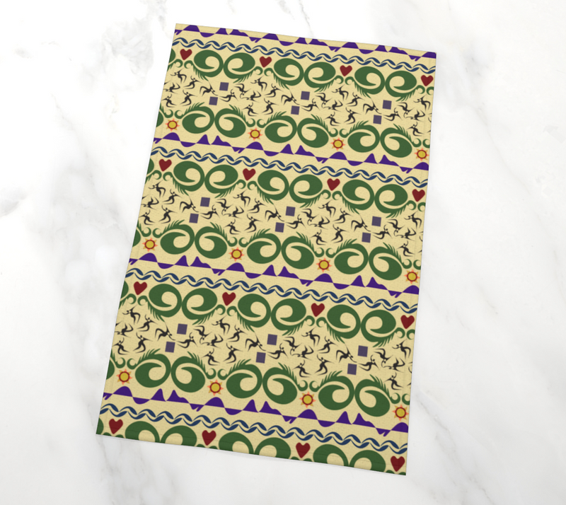Cave Songs Tea Towel | Black Folklore Art
