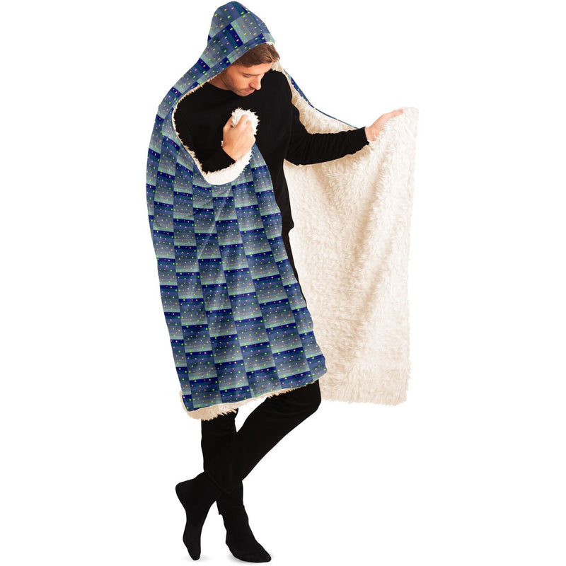Winter Star Basket Hooded Blanket | Afrocentric Cozy Decor