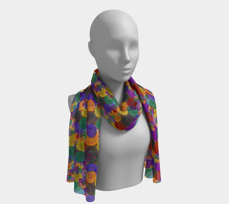 Bubbling With Pride Long Scarf | LGBTQ+ Pride Fashion