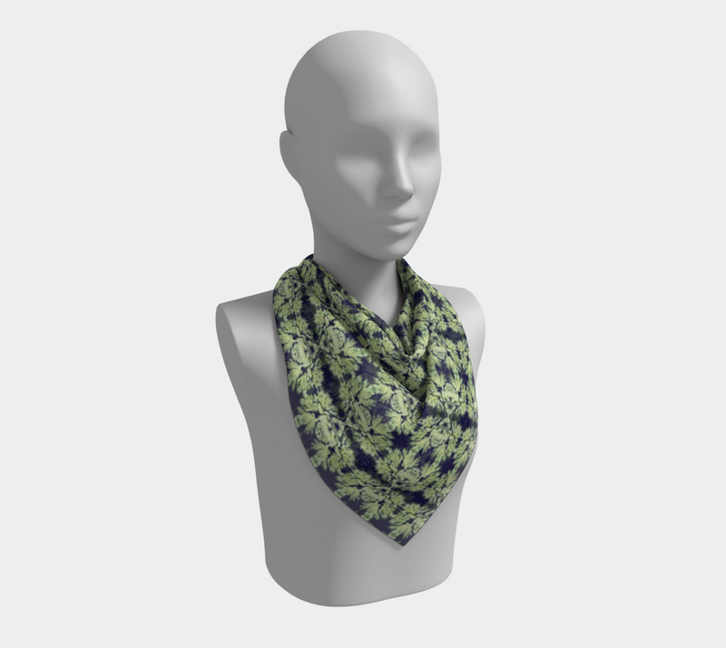 Lovin Lichen Square Silk Scarf | Queer Art & Black Pride