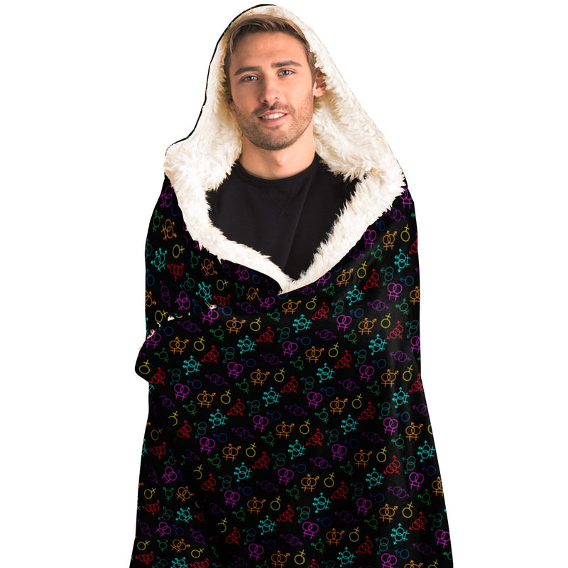 Come As You Are Hooded Blanket | Queer Affirmation Decor