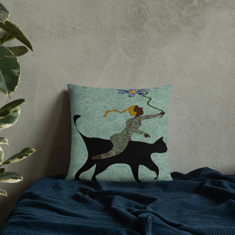 She Gives Throw Pillow | Black Women Empowerment