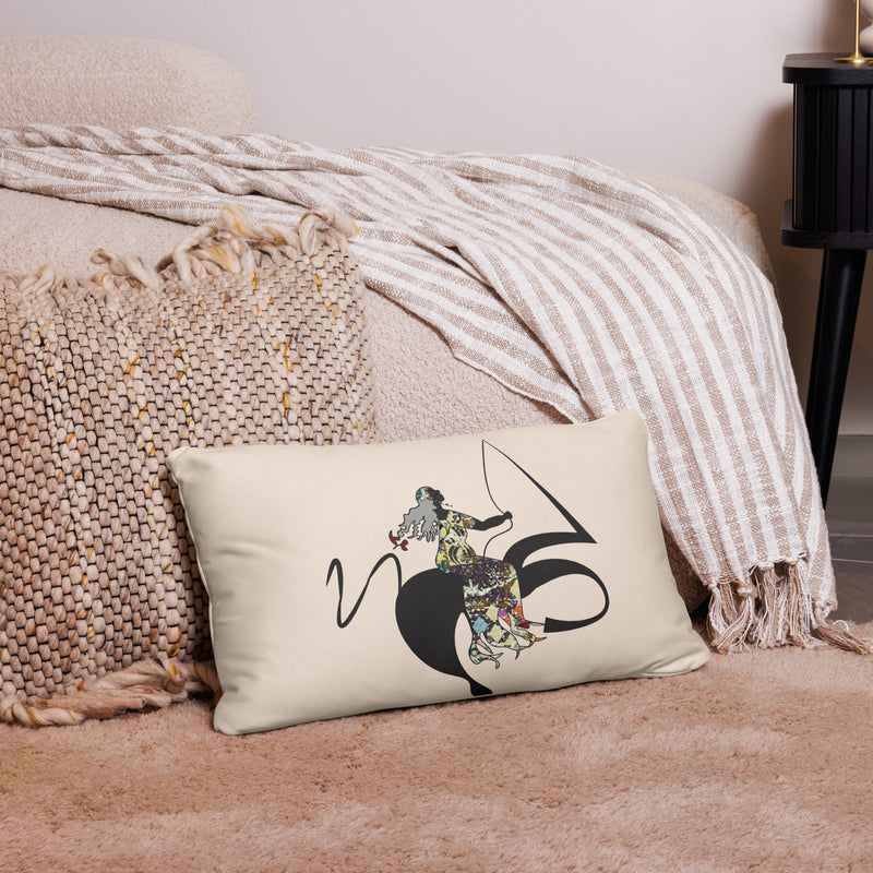 Carried Away Throw Pillow | Black Queer Art