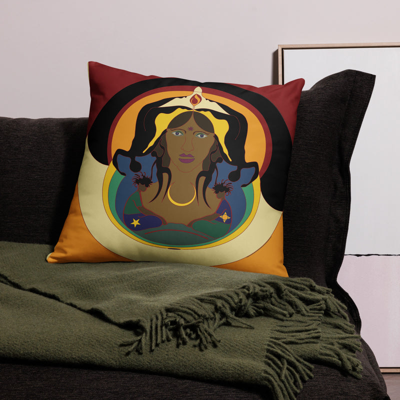 Spirit Mama Throw Pillow | Black Ancestor Veneration