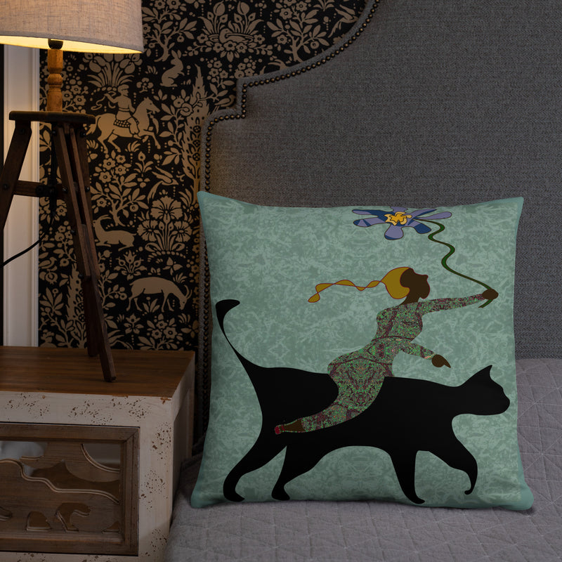 She Gives Throw Pillow | Black Women Empowerment