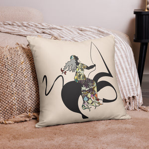 Carried Away Throw Pillow | Black Queer Art