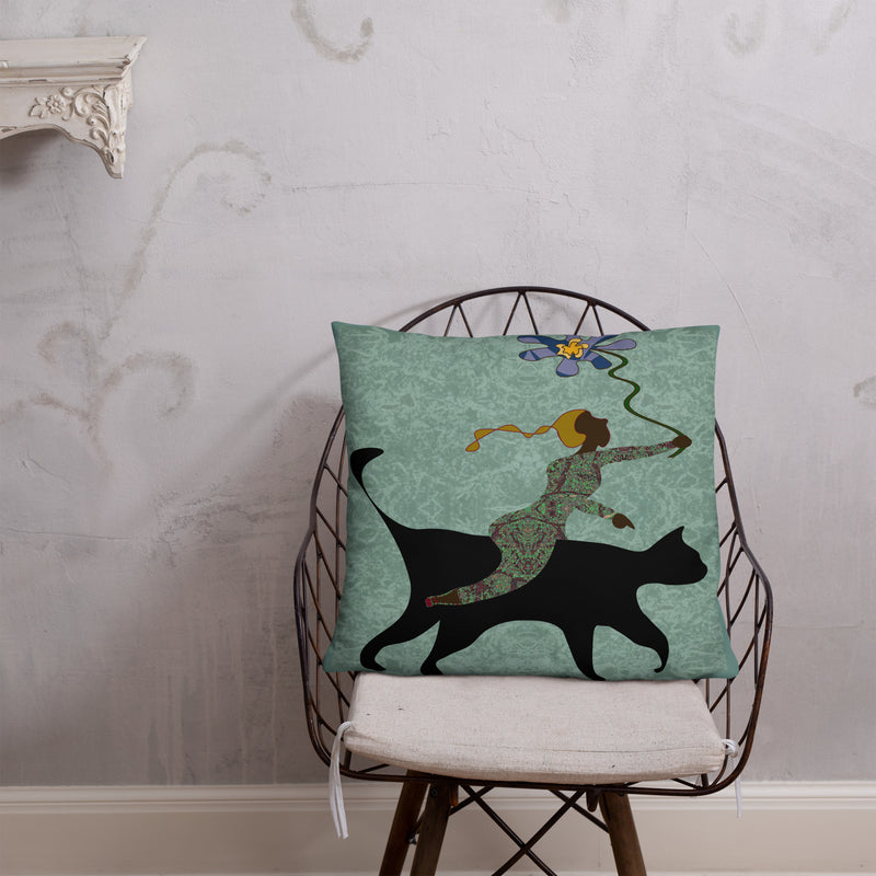 She Gives Throw Pillow | Black Women Empowerment