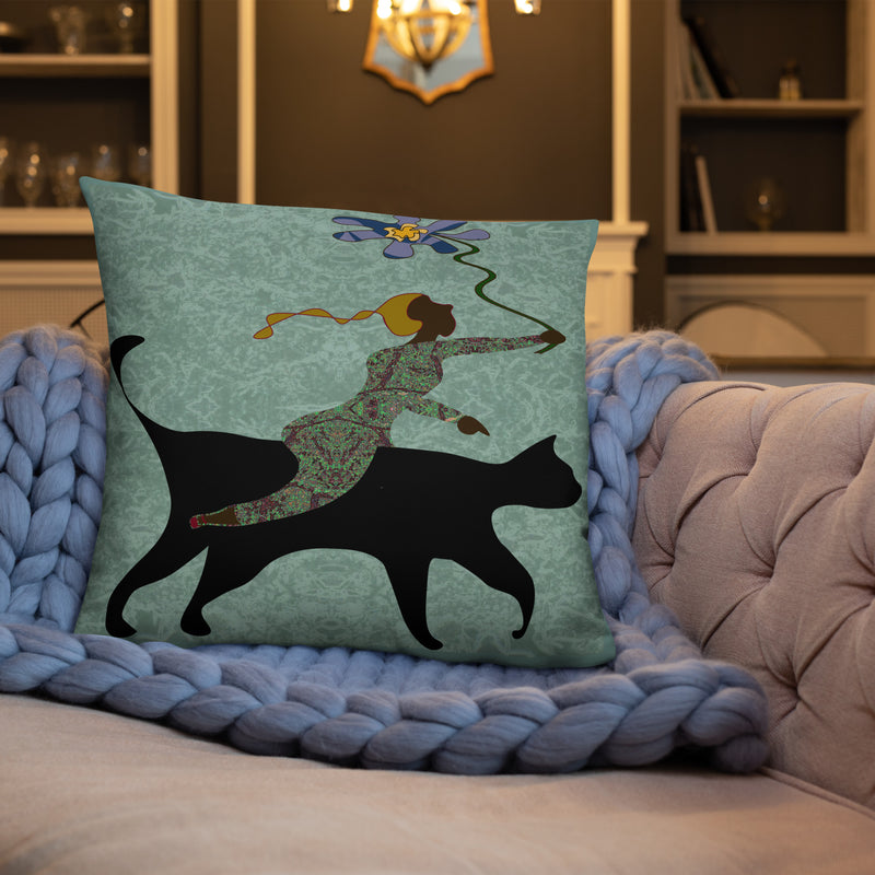 She Gives Throw Pillow | Black Women Empowerment
