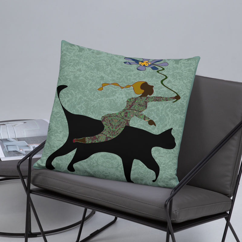 She Gives Throw Pillow | Black Women Empowerment