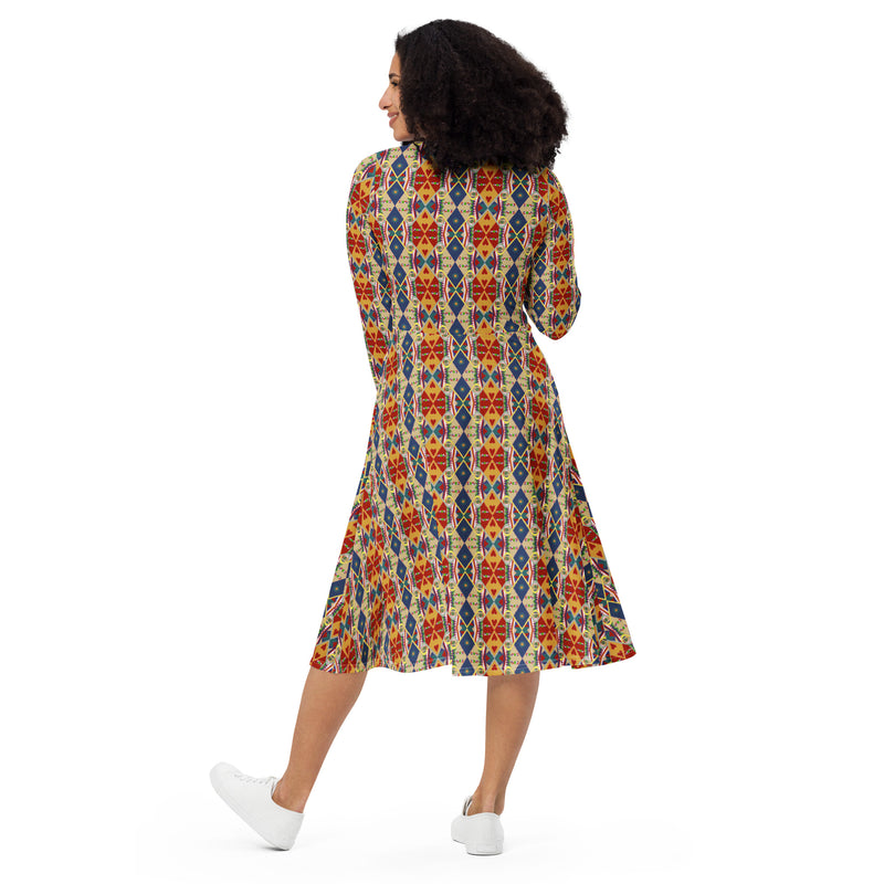 Egun Illuminations Midi Dress | Afrocentric Fashion