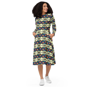 Spider Granma's Love Village Midi Dress | Afrocentric Fashion & Queer Style