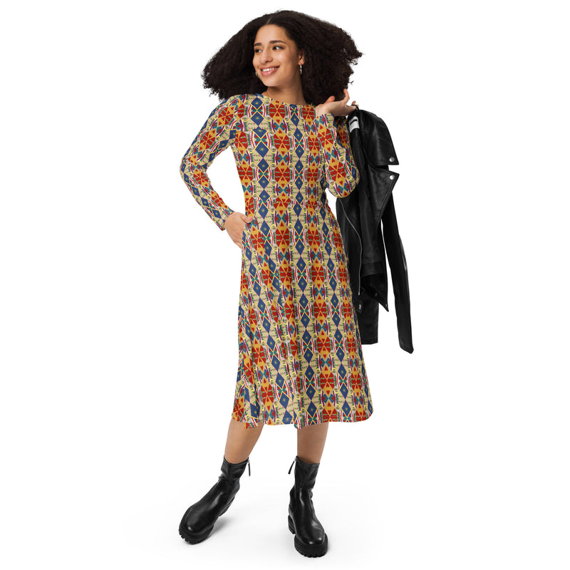 Egun Illuminations Midi Dress | Afrocentric Fashion