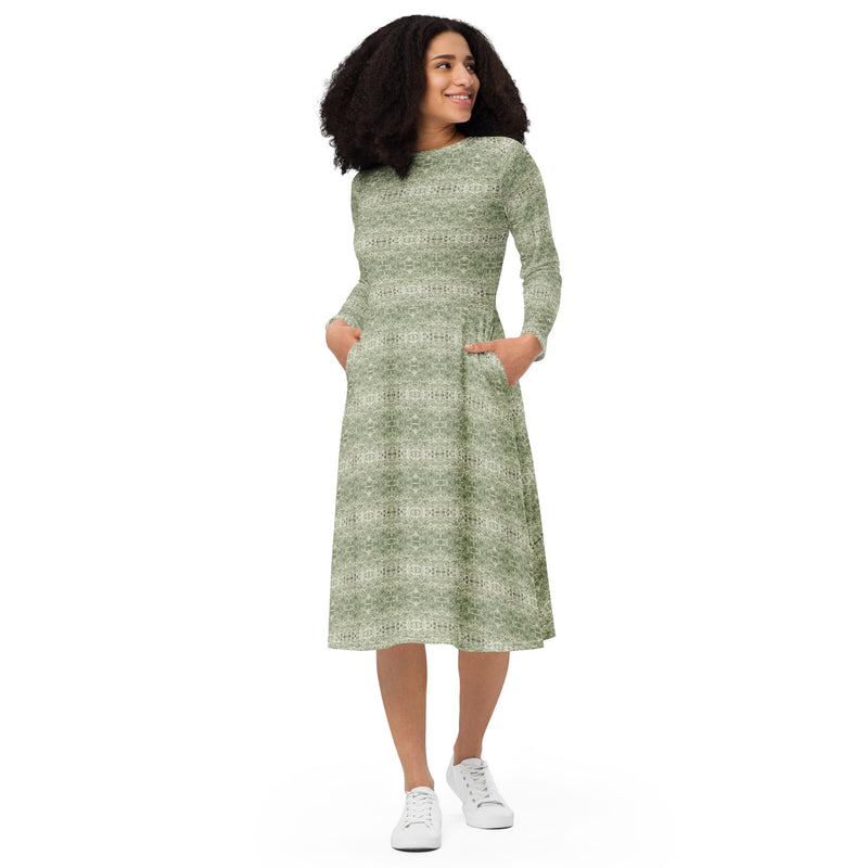 Spanish Moss Midi Dress | Afrocentric Fashion & Queer Style