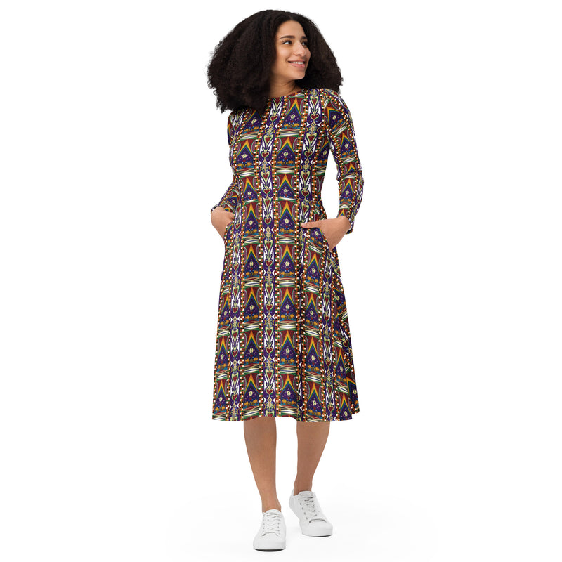 Watermelon Proud Midi Dress | Black Queer Pride