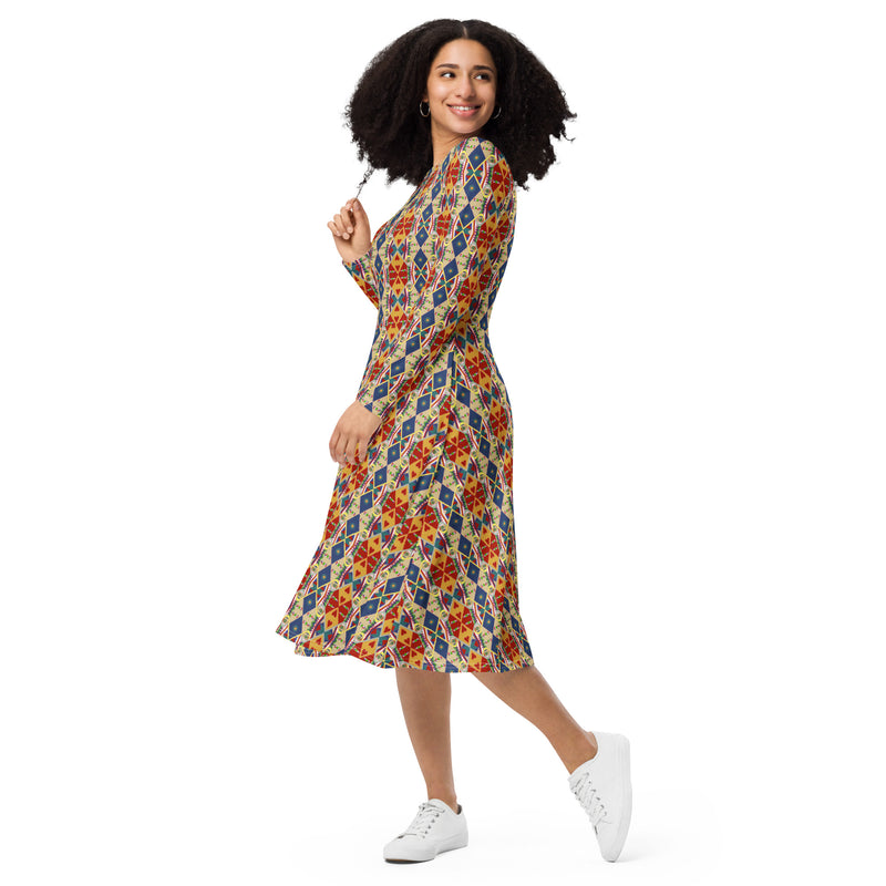 Egun Illuminations Midi Dress | Afrocentric Fashion