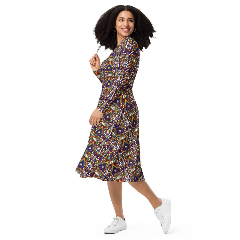 Watermelon Proud Midi Dress | Black Queer Pride