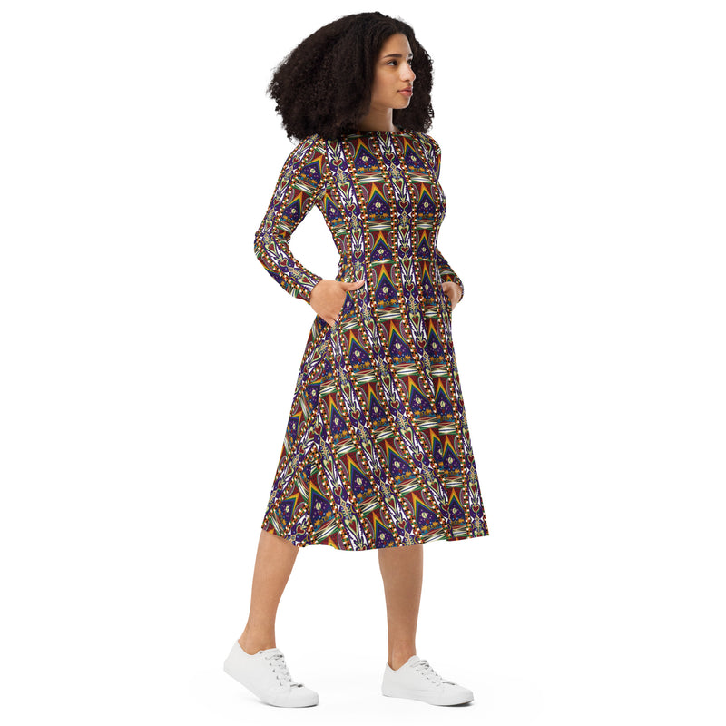 Watermelon Proud Midi Dress | Black Queer Pride