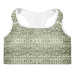 Spanish Moss Padded Sports Bra | Afrocentric Fitness Apparel