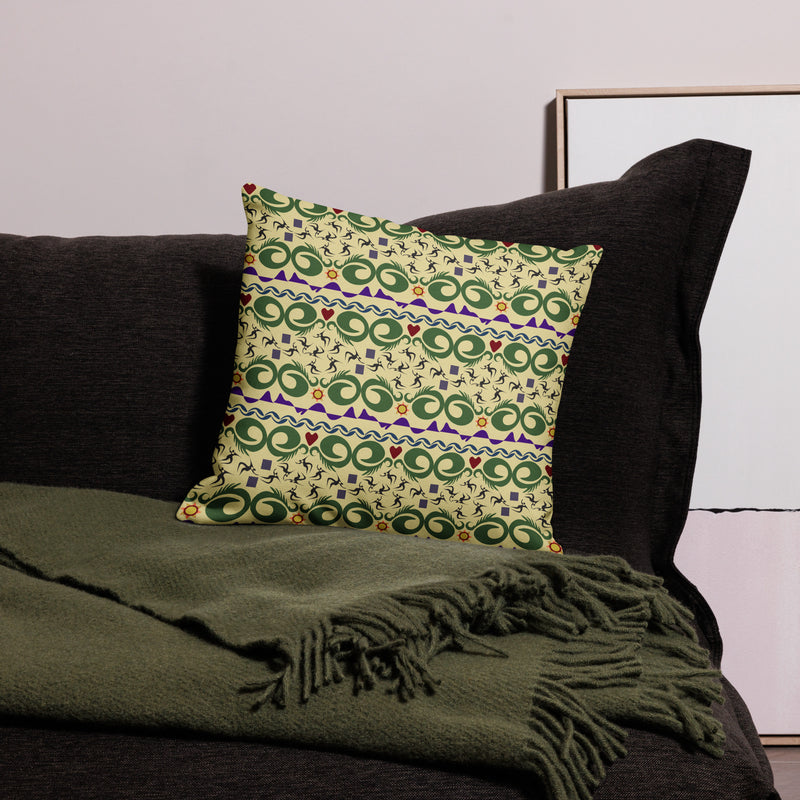 Cave Songs Throw Pillow | Black Ancestry Art