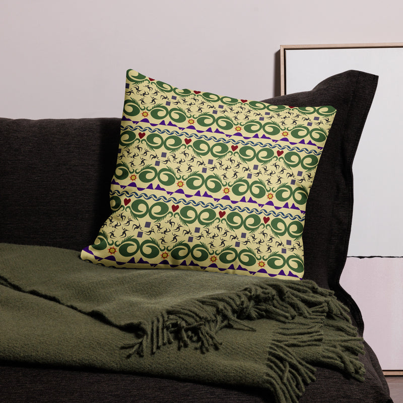 Cave Songs Throw Pillow | Black Ancestry Art