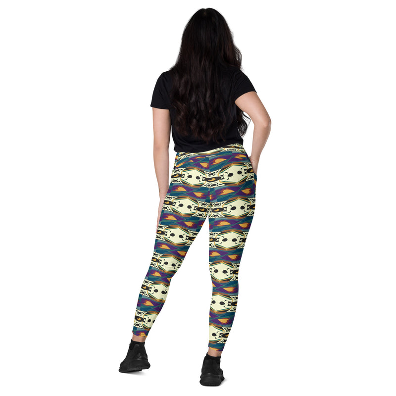 Spider Granma's Love Village Leggings | Afrocentric Queer Art