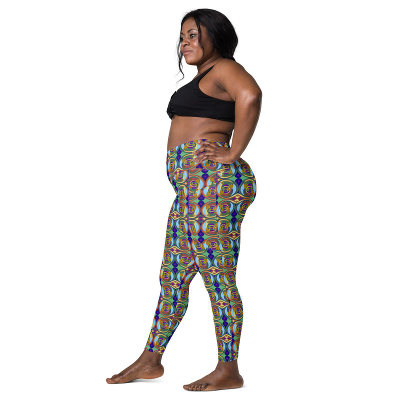 A Strong Wind Working Leggings | Black Resilience Art