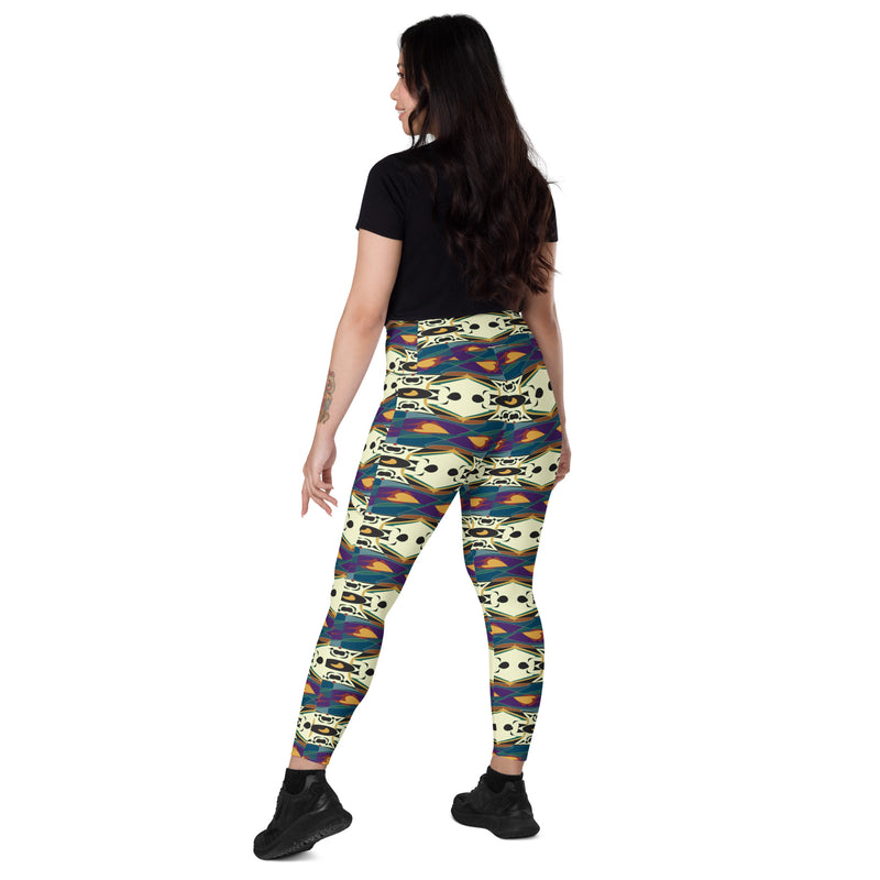 Spider Granma's Love Village Leggings | Afrocentric Queer Art