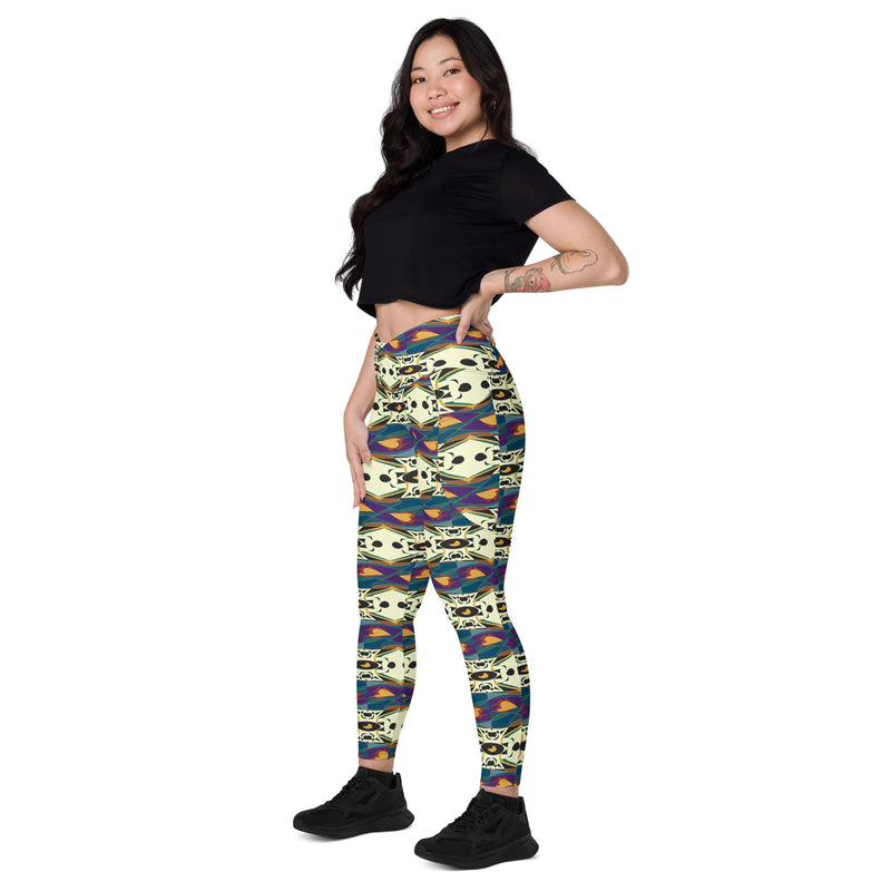 Spider Granma's Love Village Leggings | Afrocentric Queer Art