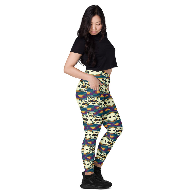 Spider Granma's Love Village Leggings | Afrocentric Queer Art